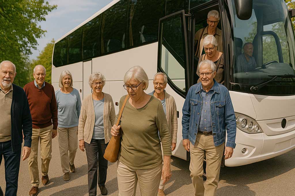 Pensionärer från Limhamn som åkt chartrad buss till Köpenhamn