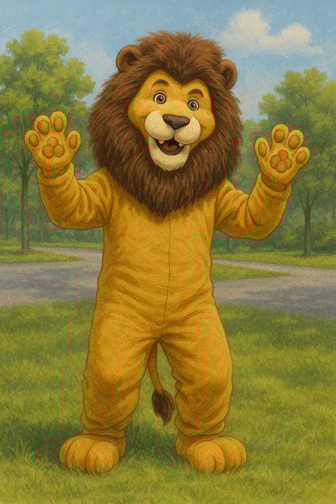 Maskot från Borås Djurpark – populärt mål för skolresor