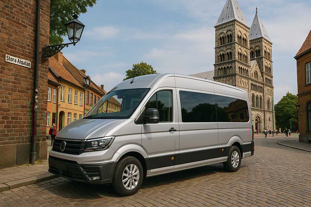 Minibuss för flexibla gruppresor och rundturer i Lund
