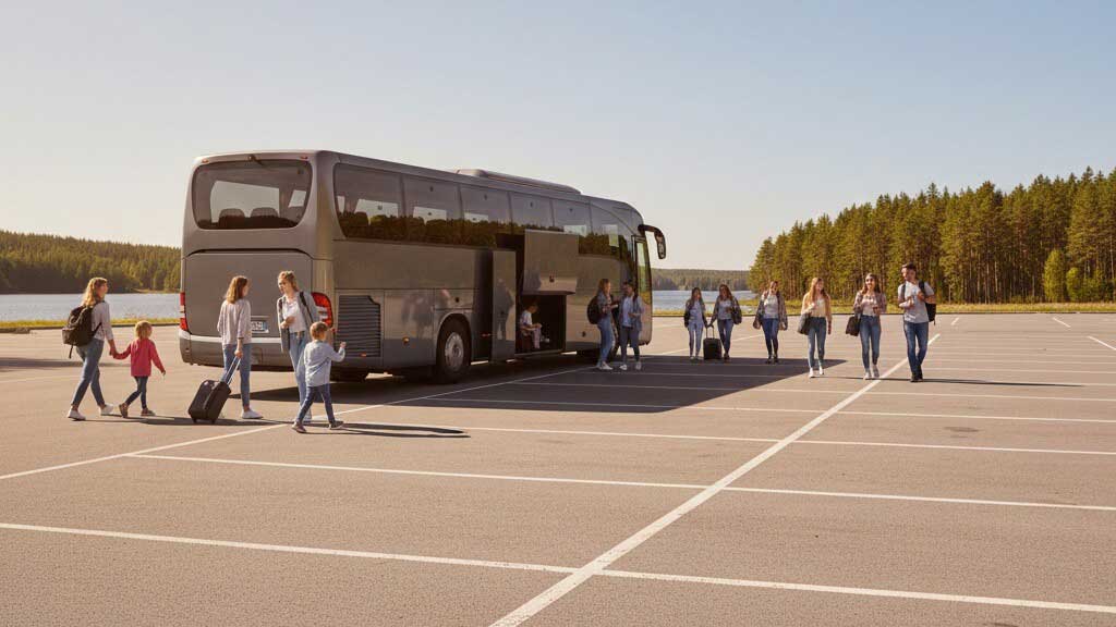 Buss vid Skånes Djurpark