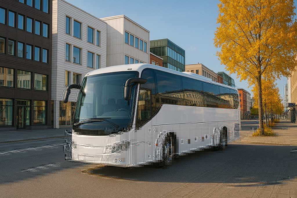 Buss för gruppresor som bokats via Bokabuss.nu i Umeå