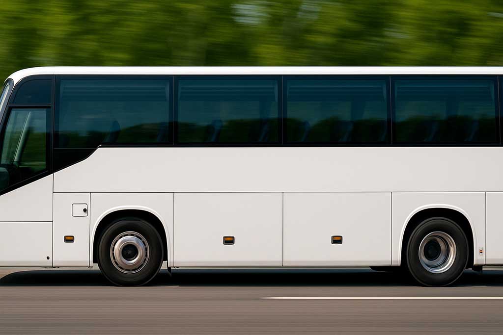 Buss på väg till Upplands Väsby